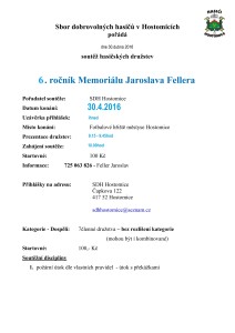 Sbor dobrovolných hasičù v Hostomicích